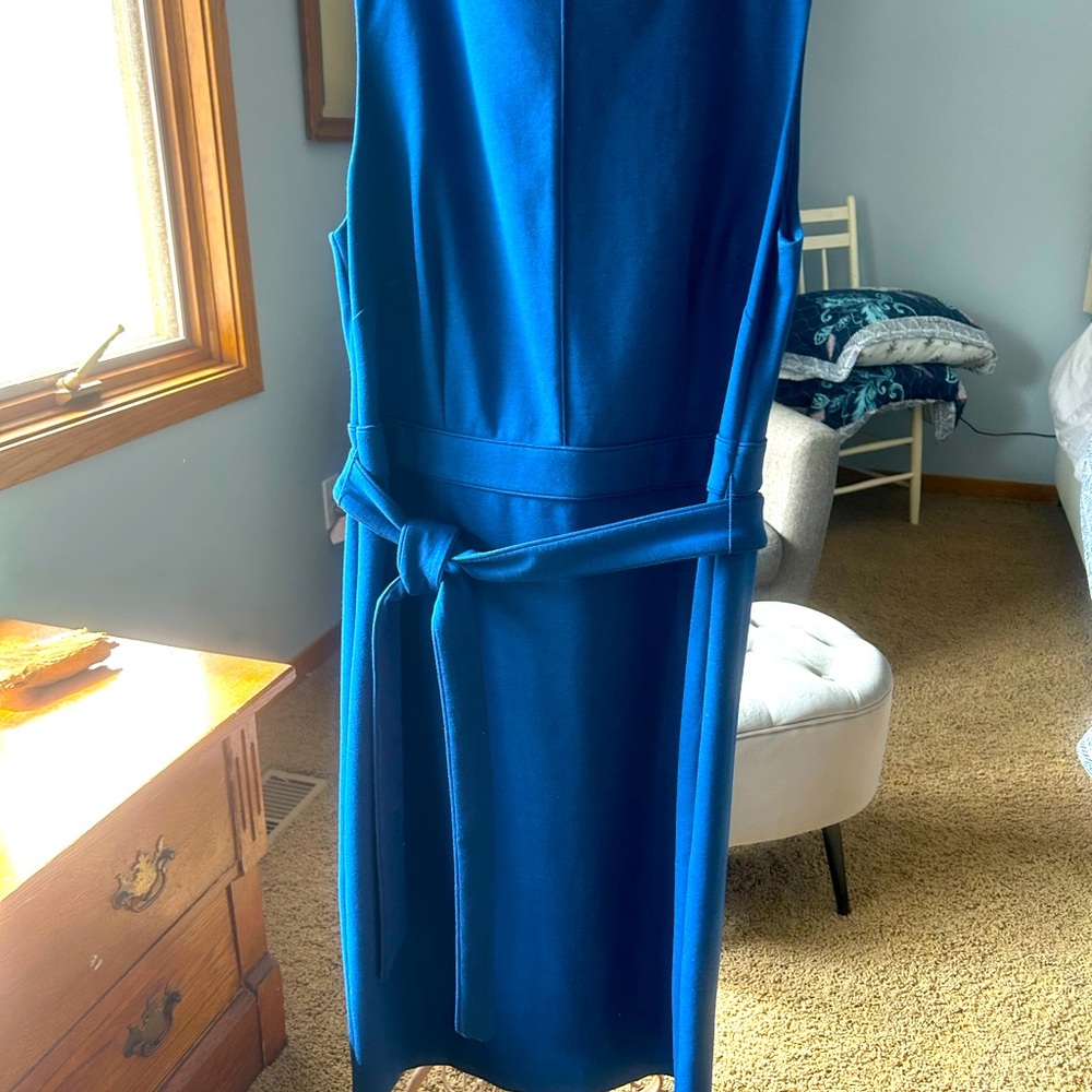 Boden Ponte cobalt dress 12